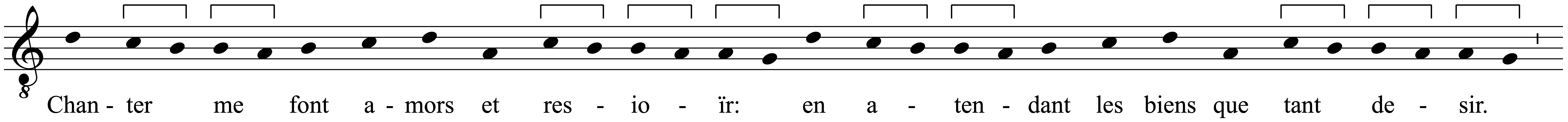 Work musical notation